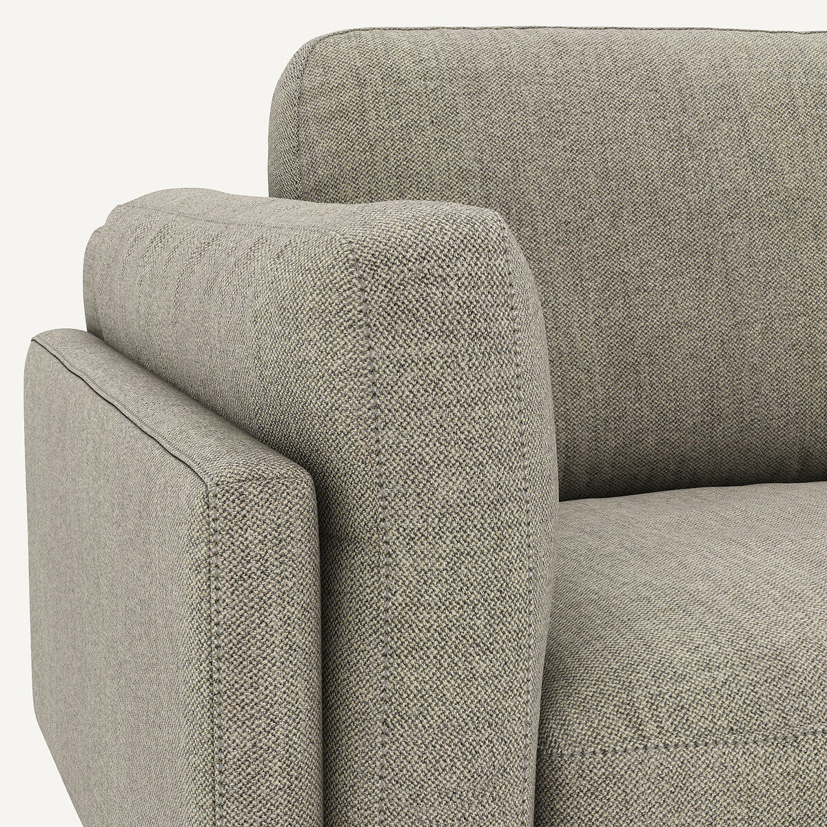 Sofá seccional Natural/Gris claro - LYANNA