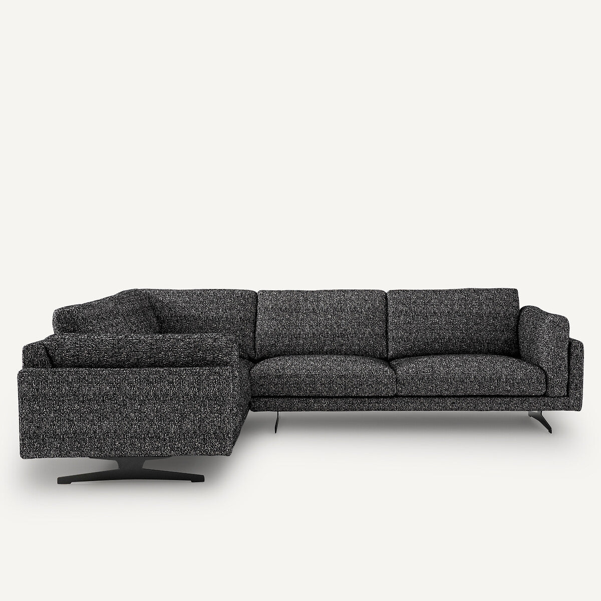 Sofá seccional Negro - LYANNA