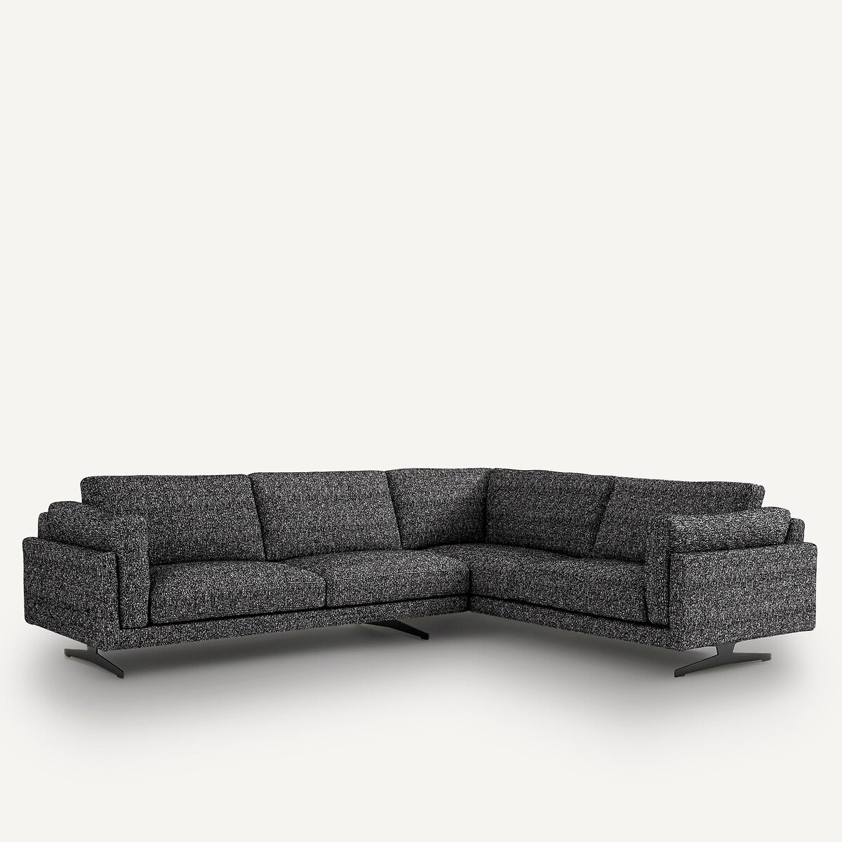 Sofá seccional Negro - LYANNA