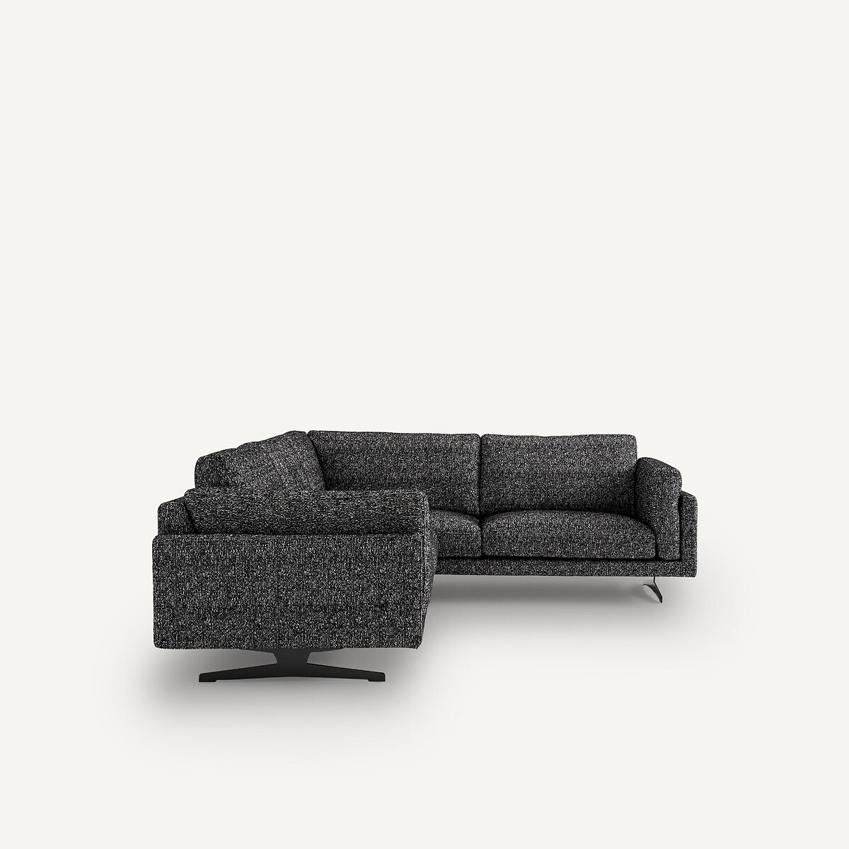 Sofá seccional Negro - LYANNA