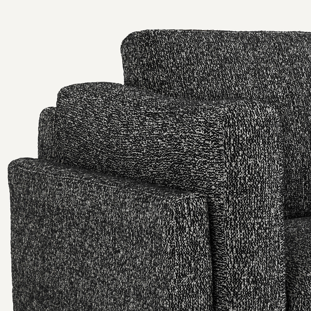 Sofá seccional Negro - LYANNA