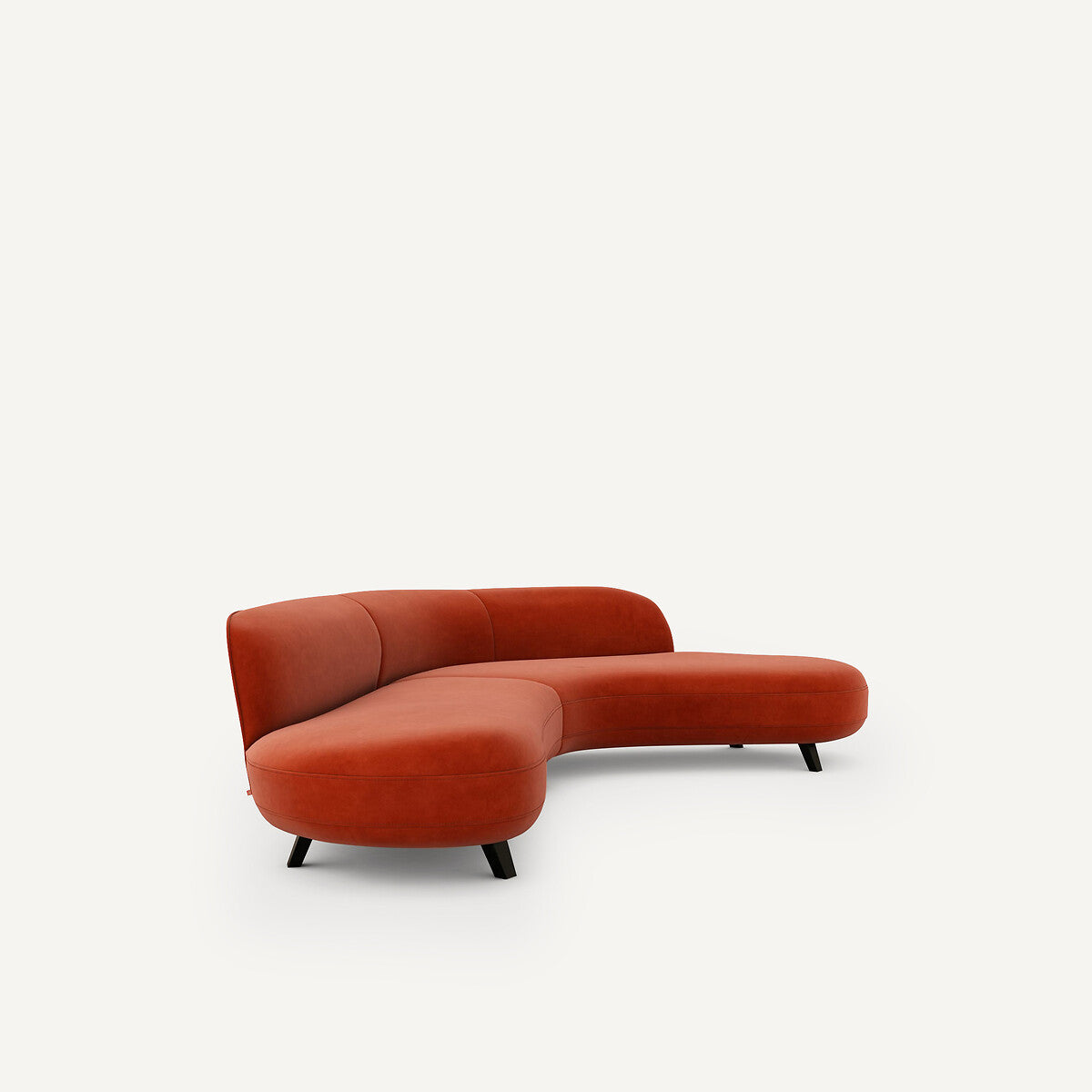 Sofá seccional Rojo cinabrio - BEESBURY