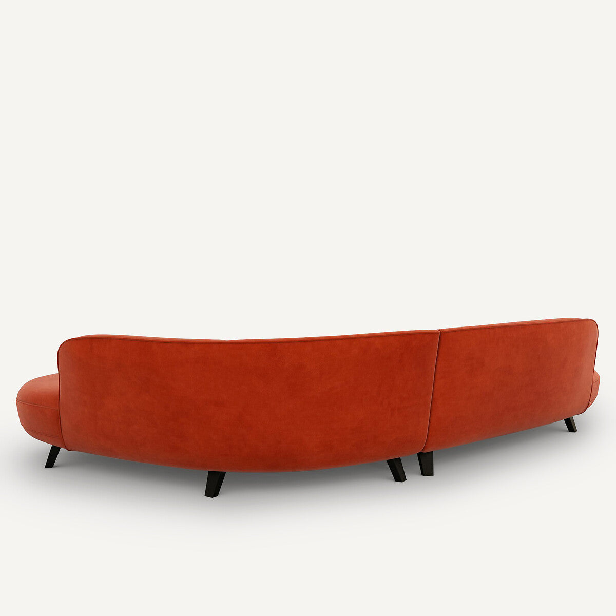 Sofá seccional Rojo cinabrio - BEESBURY