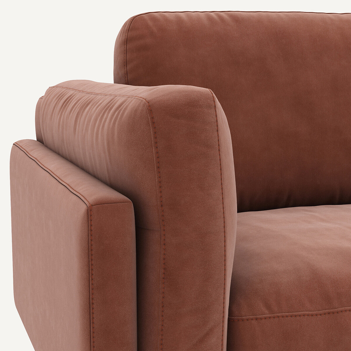 Sofá seccional Terracota - LYANNA