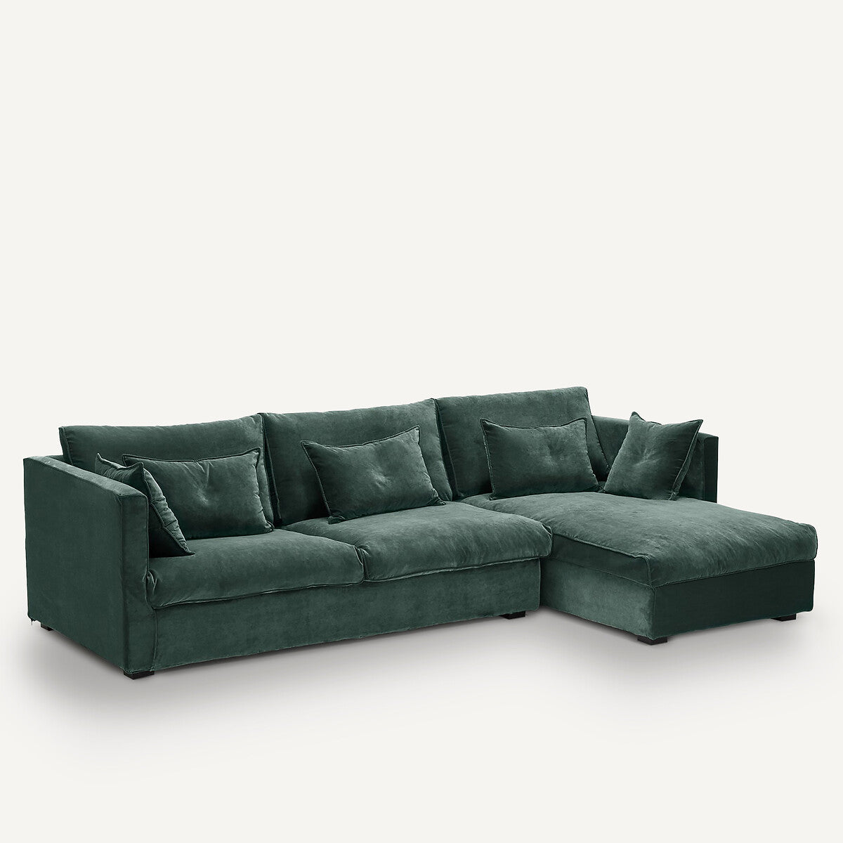 Sofa seccional Verde cedro - VELARYON