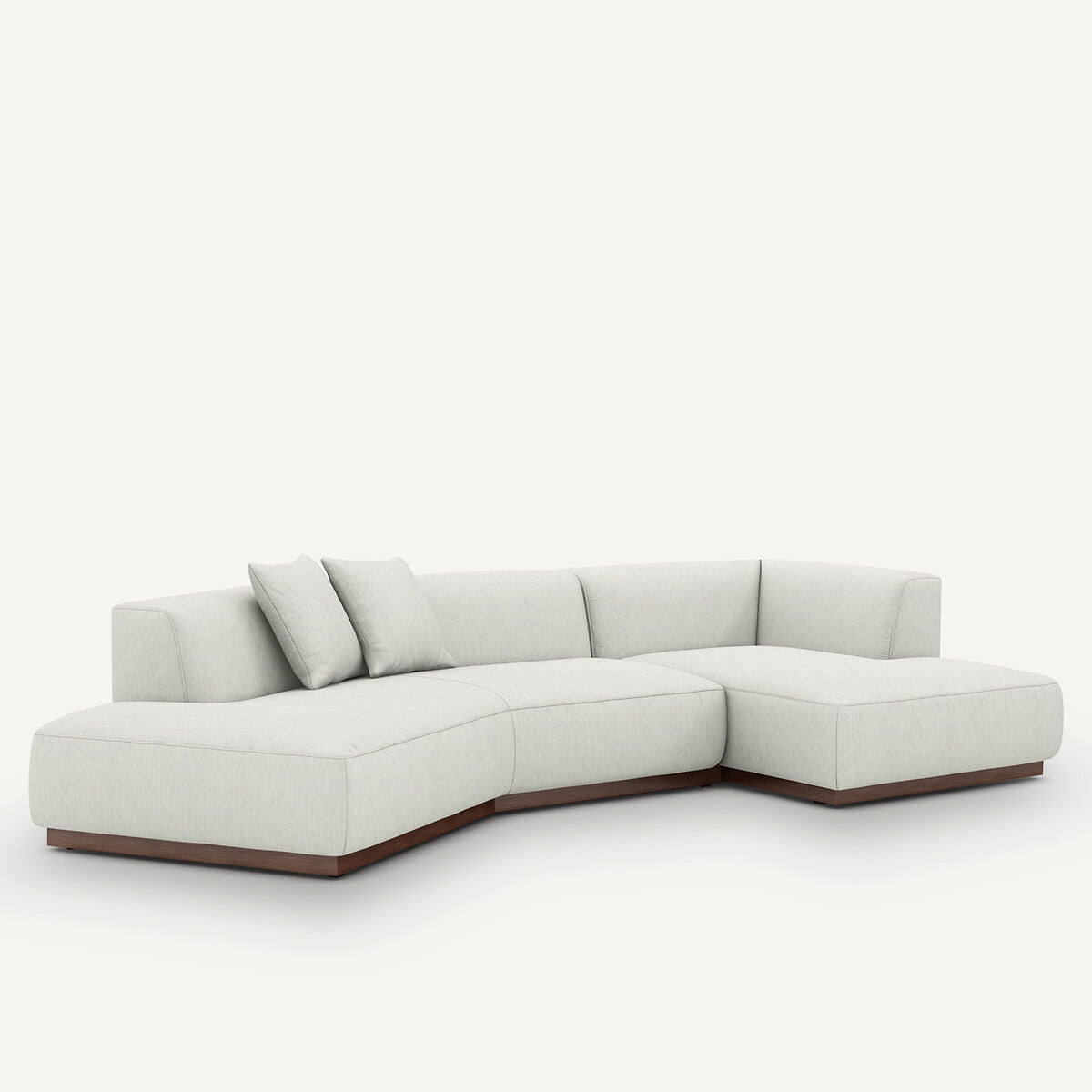 Sofa seccional abierto Blanco - ARCANA