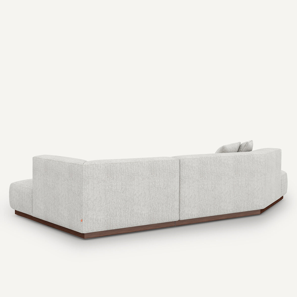 Sofa seccional abierto Gris/Blanco - ARCANA