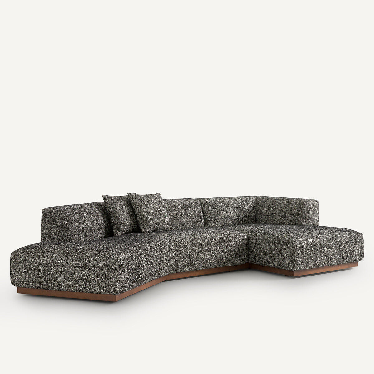 Sofa seccional abierto Negro - ARCANA