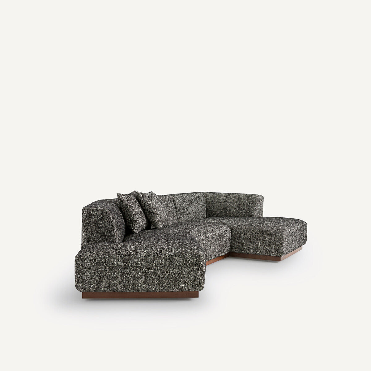 Sofa seccional abierto Negro - ARCANA