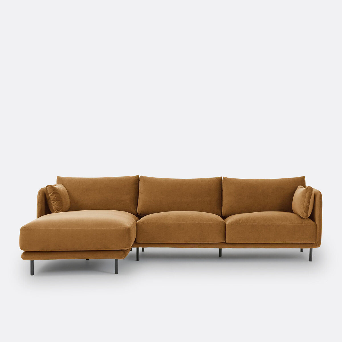 Sofa seccional canela - TYRELL