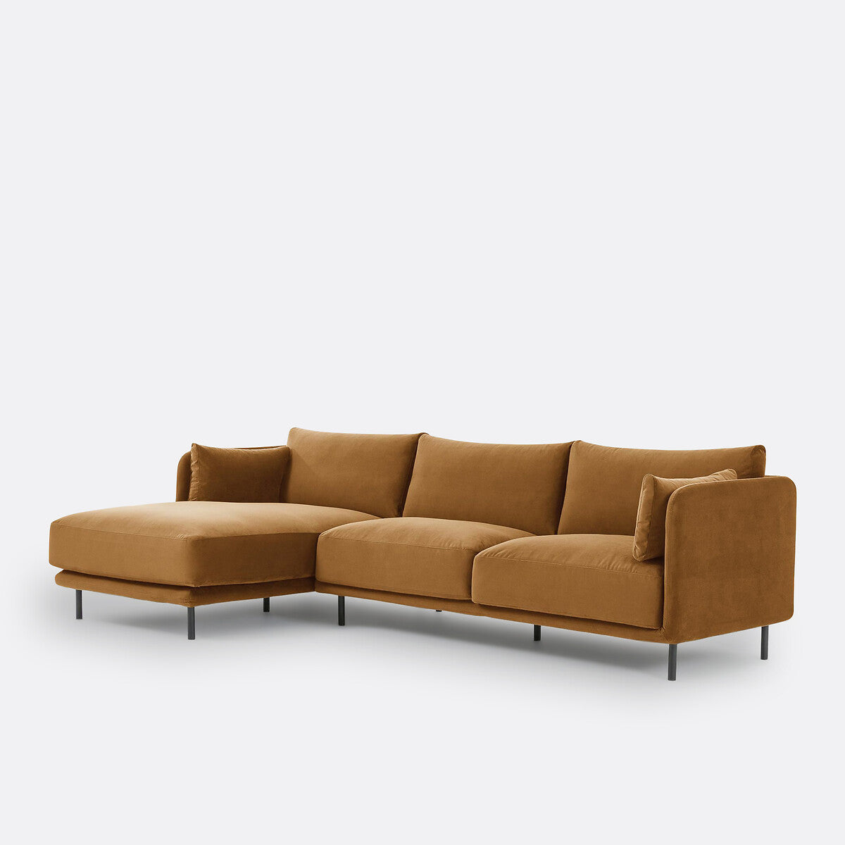 Sofa seccional canela - TYRELL