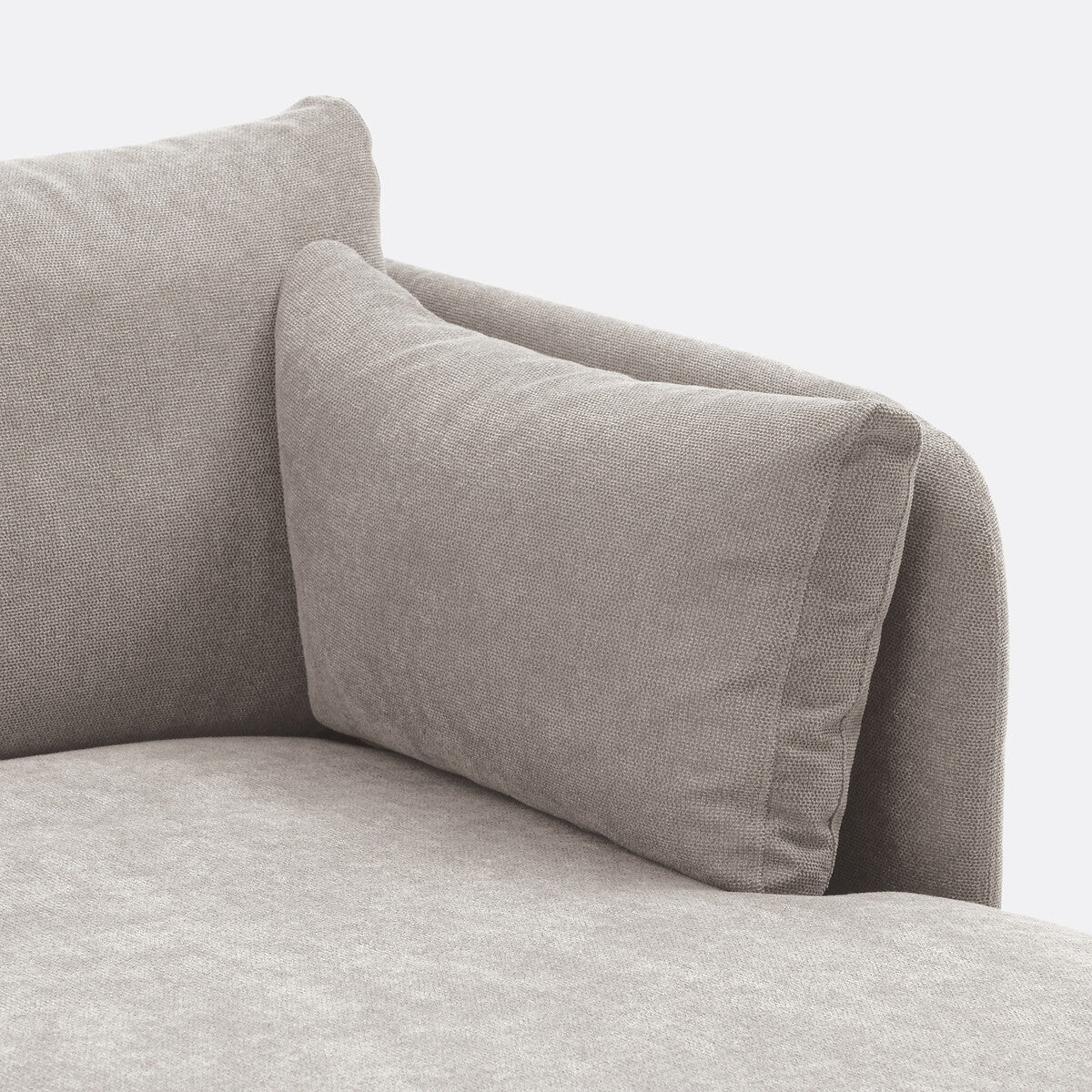 Sofa seccional gris claro - TYRELL
