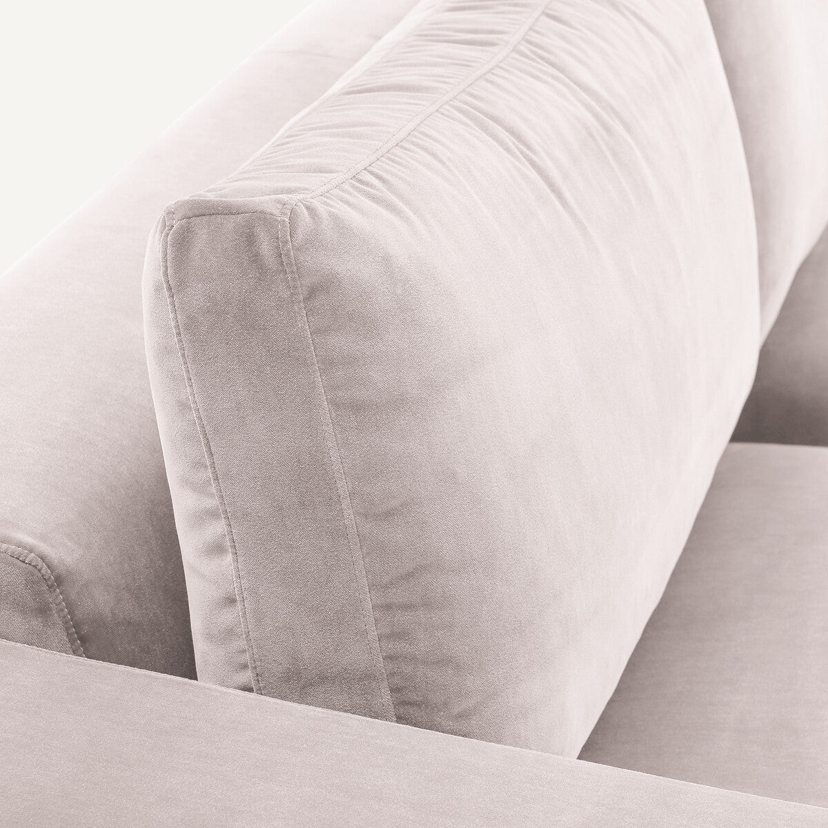 Sofá de terciopelo Gris - BAELA