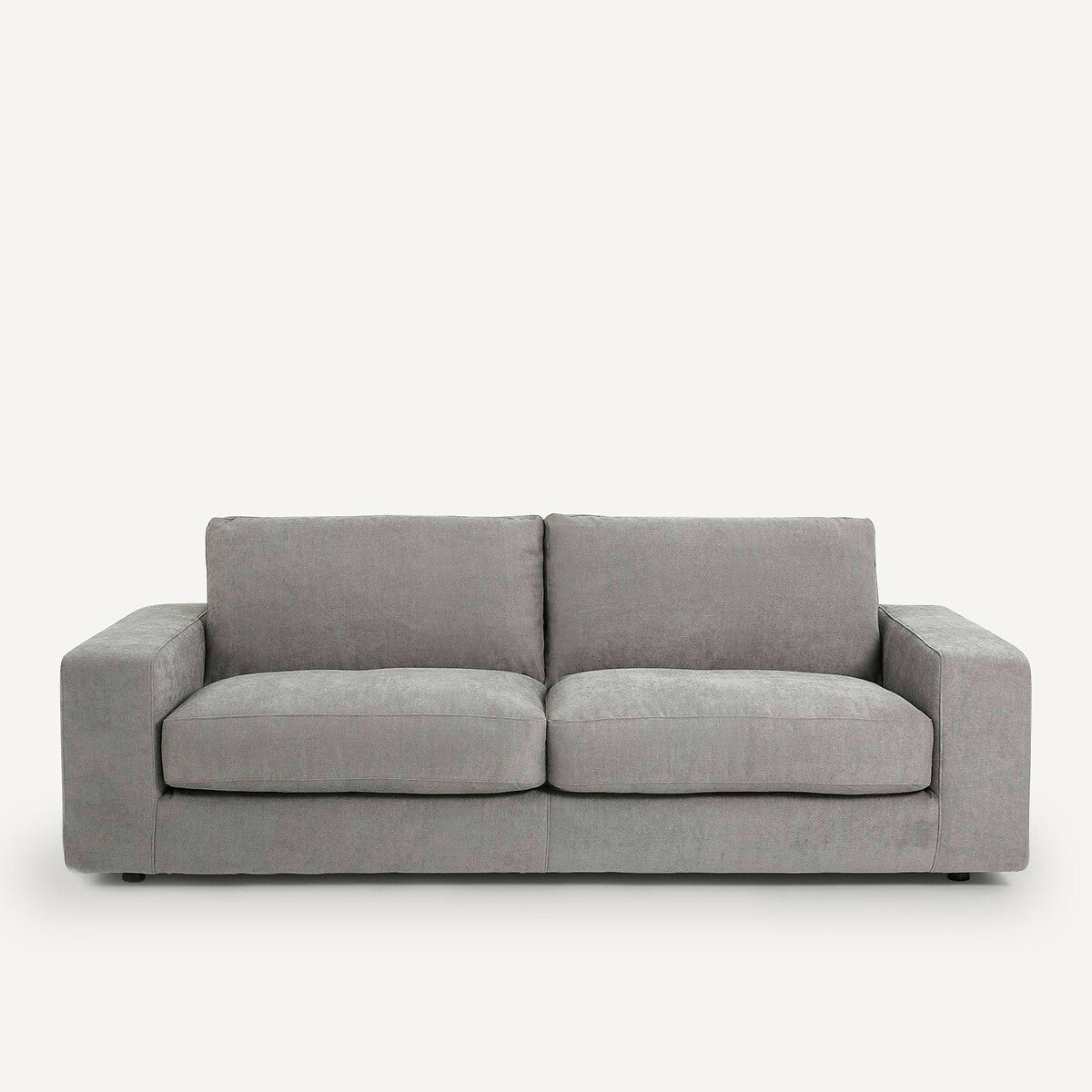 Sofá de terciopelo Gris claro - BAELA