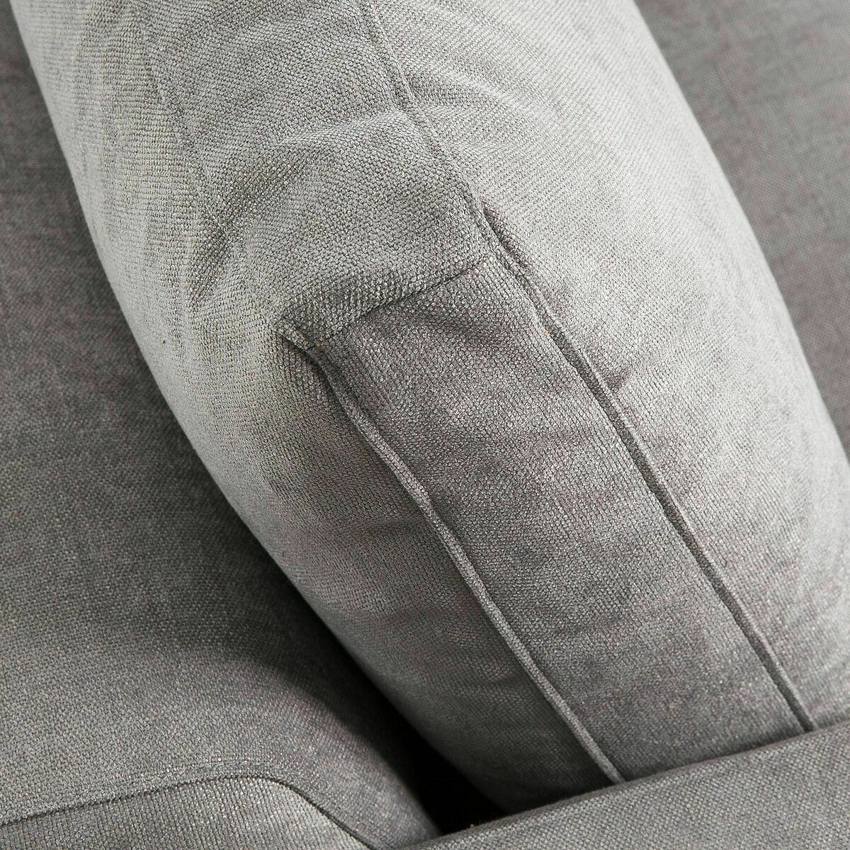 Sofá de terciopelo Gris claro - BAELA