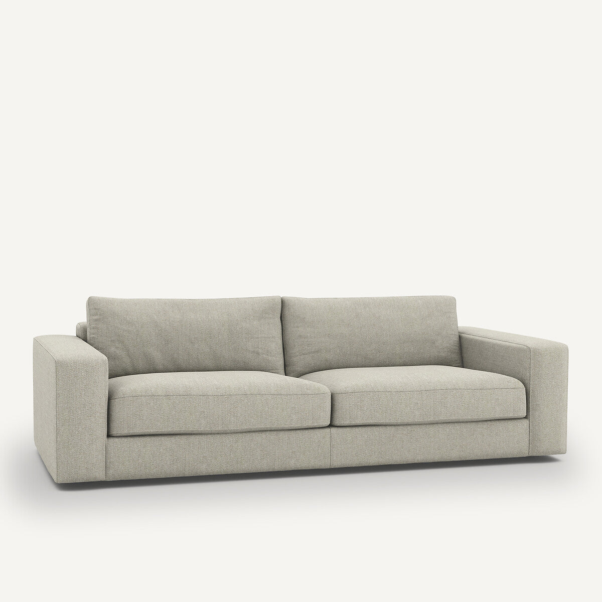 Sofá de terciopelo Marfil - BAELA