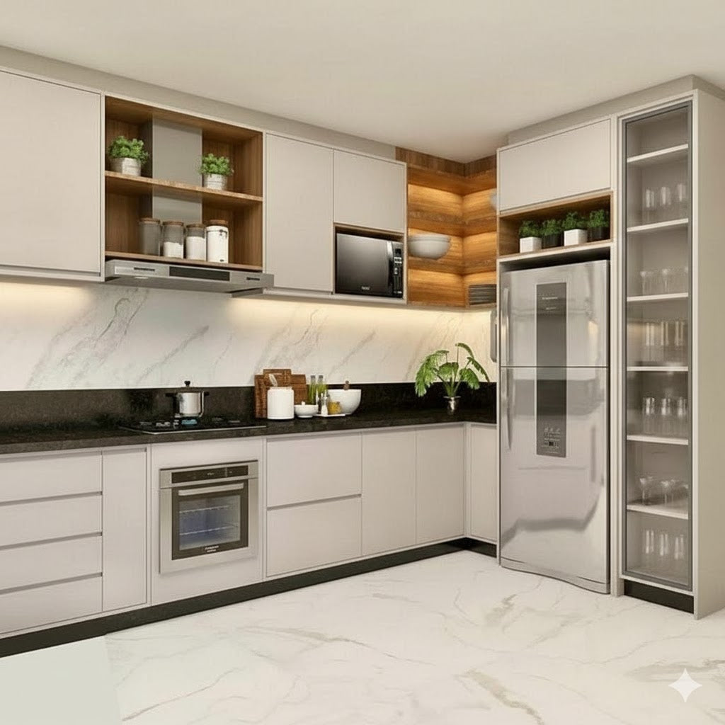 Cocinas melamina en L - VANGUARD FAMUZE