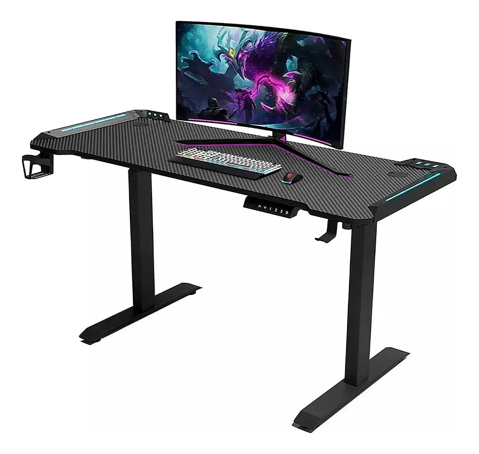 OXIN Y100-B Escritorio Gamer RGB Ajustable en Altura OXIN