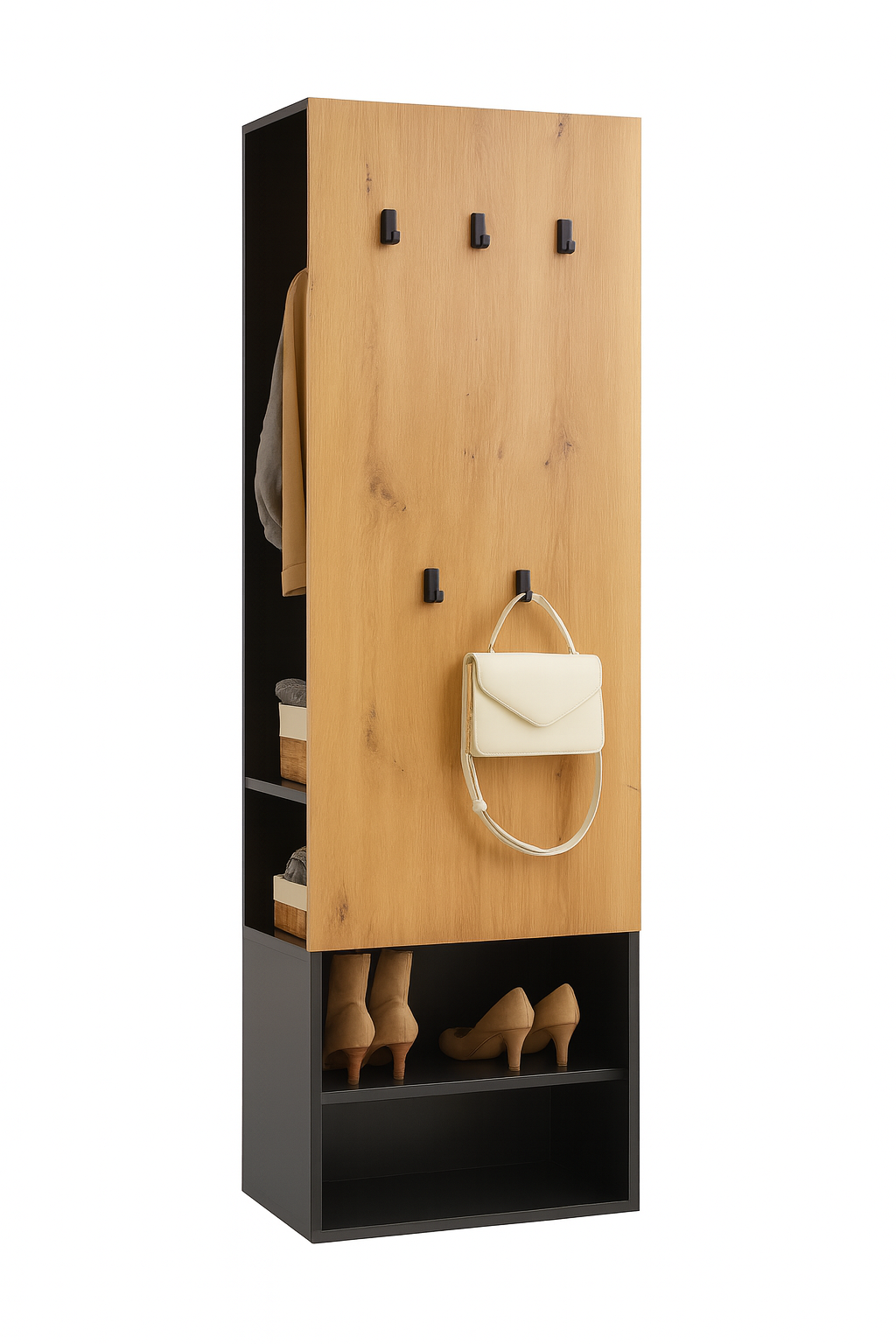 Ropero de melamina con Perchero - ZELMA FAMUZE