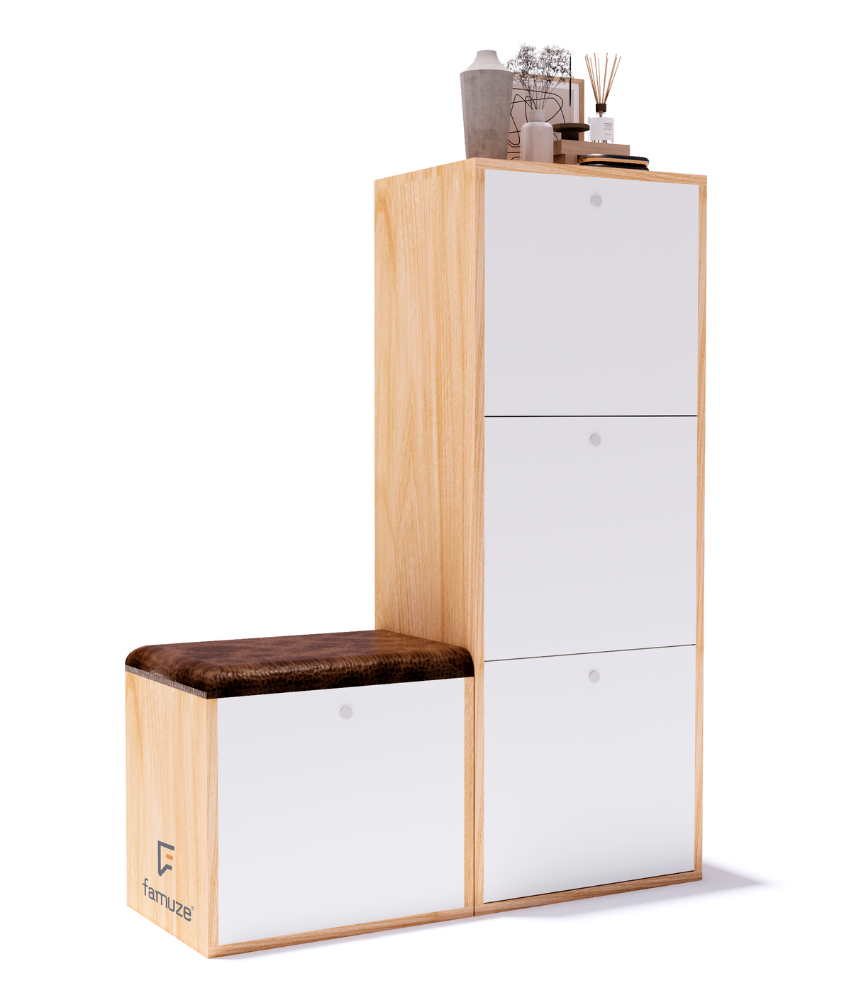 Zapatera de melamina 24 pares - LUMO