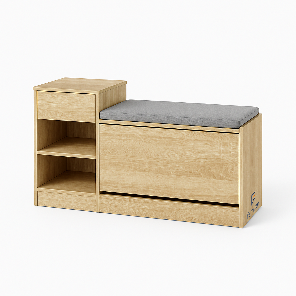 Zapatera con asiento Acolchado - GODOY
