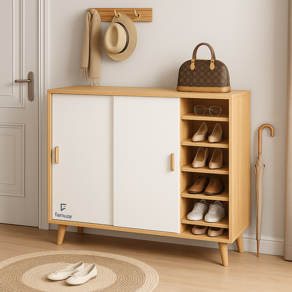 Zapatera con puertas corredizas - RIOJA