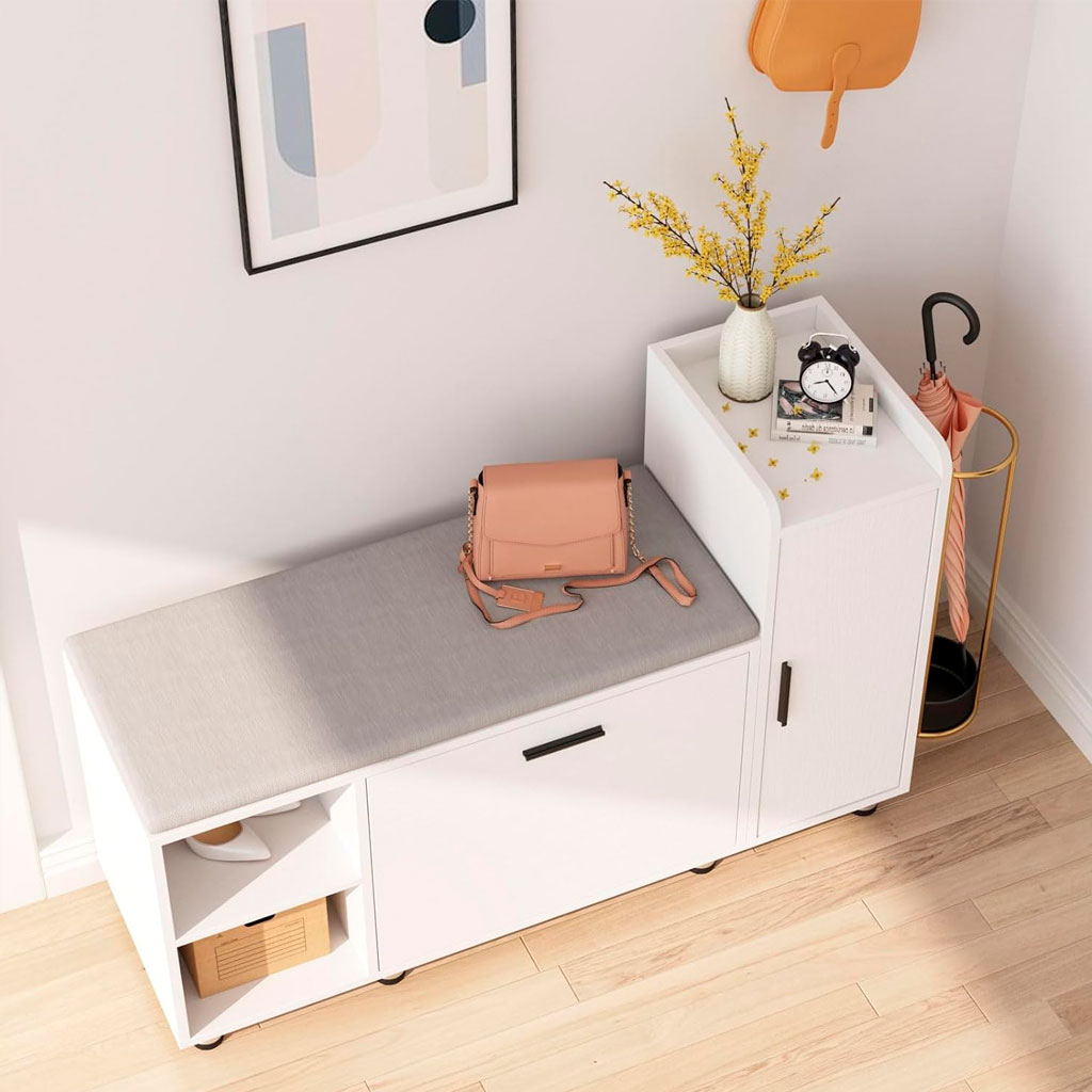 Zapatera Moderna con Asiento – BRISEN FAMUZE