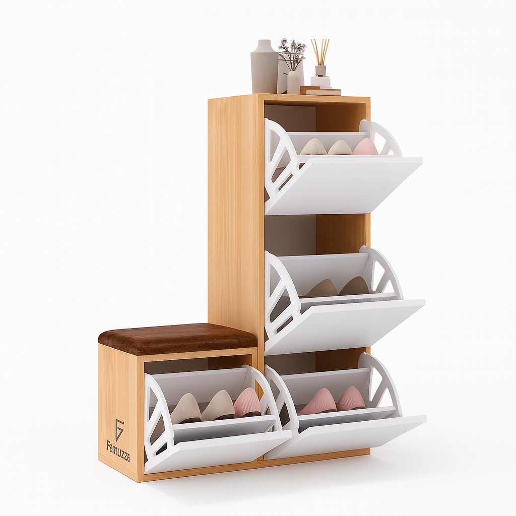 Zapatera de melamina 24 pares - LUMO FAMUZE