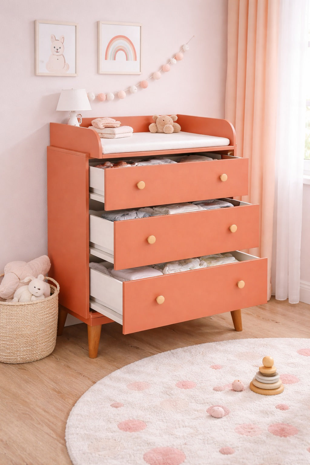 comoda cambiador para bebe - BABY STATION - FAMUZE