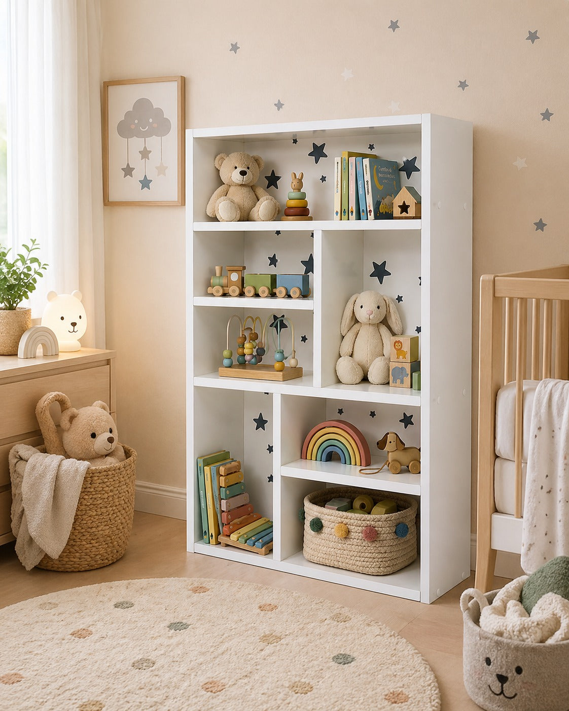 juguetero de melamina para bebe - ESTRELLA - FAMUZE