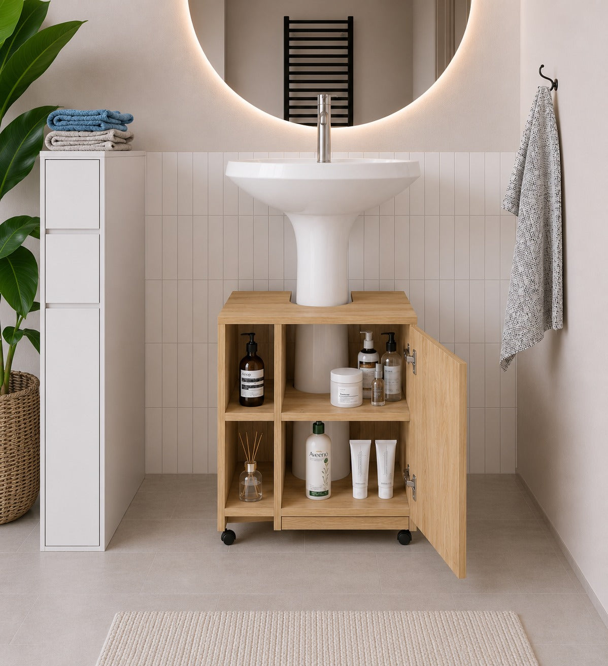 mueble organizador moderno para baño - BAMBI - FAMUZE