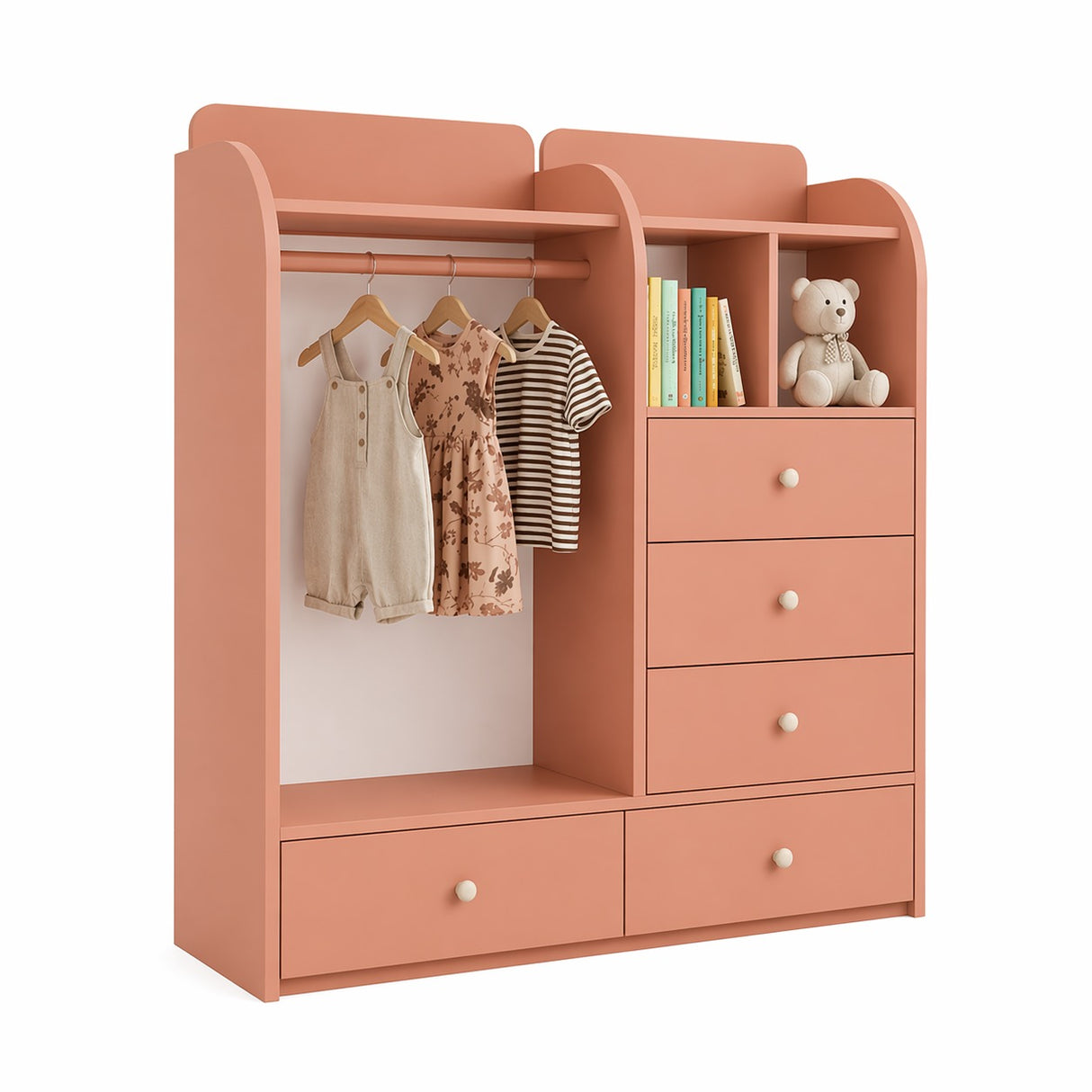 ropero de melamina para bebe - BOSQUE - FAMUZE