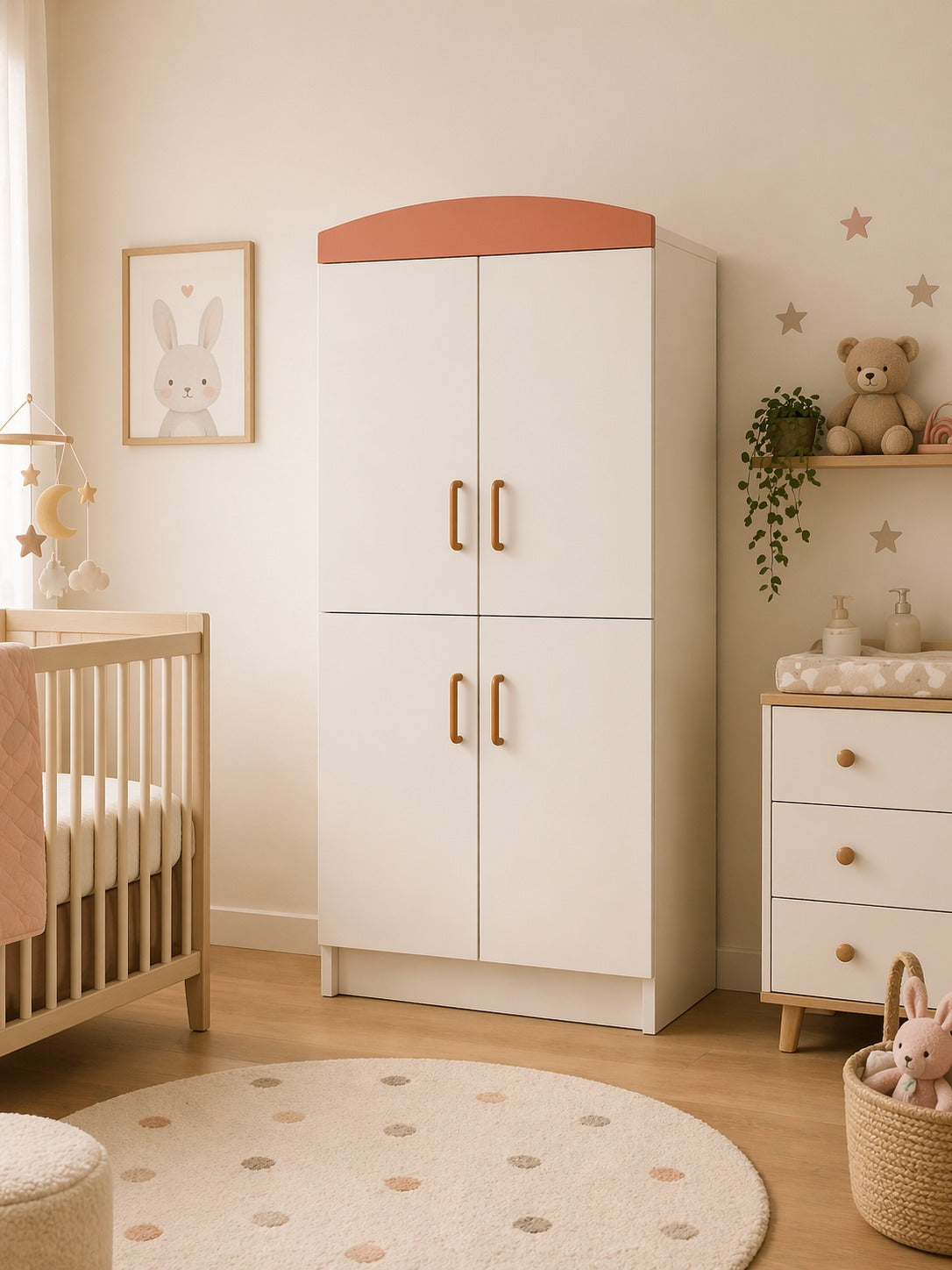 ropero de melamina para bebe - BRISA II - FAMUZE