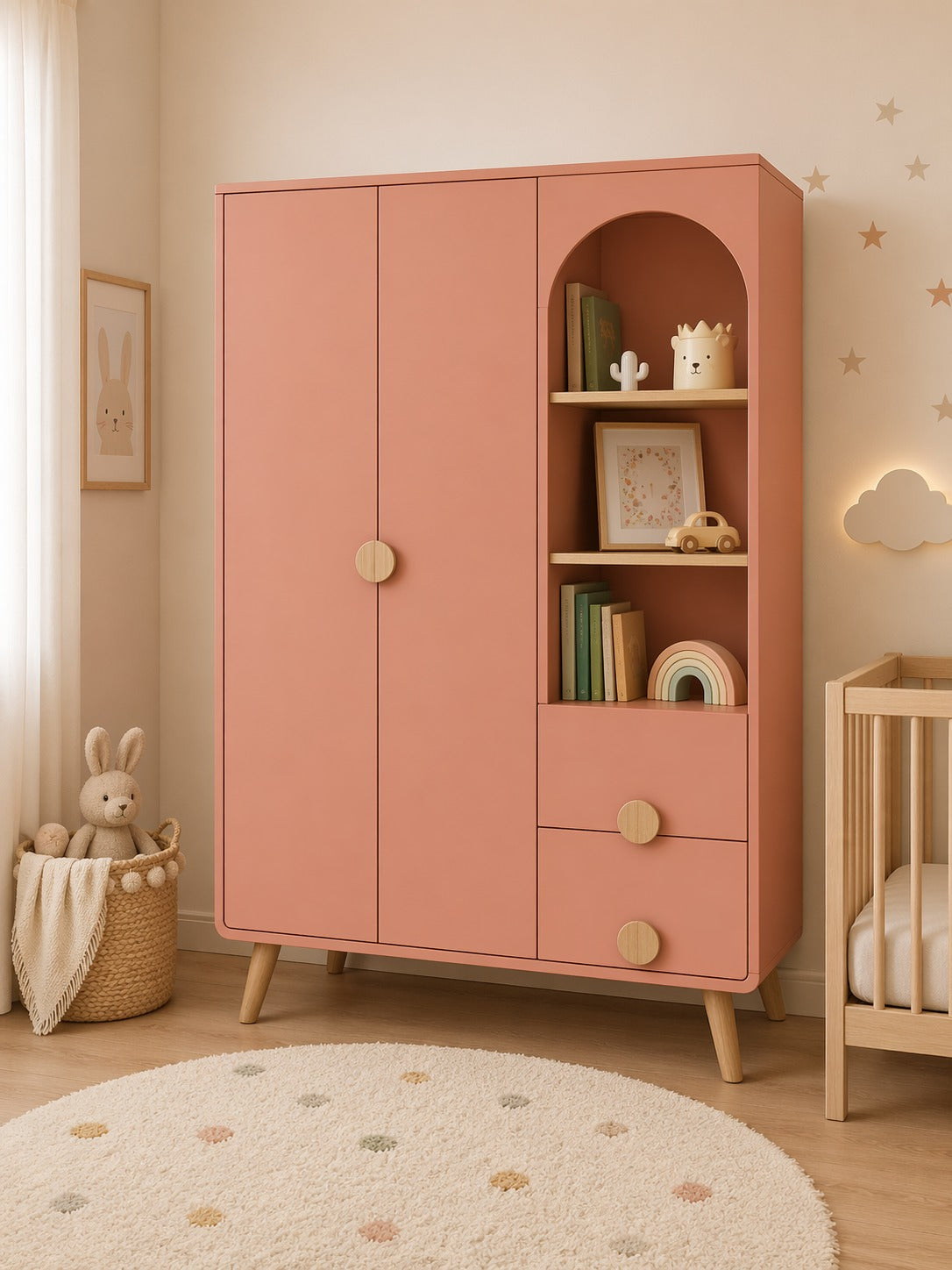 ropero de melamina para bebe - GIA - FAMUZE