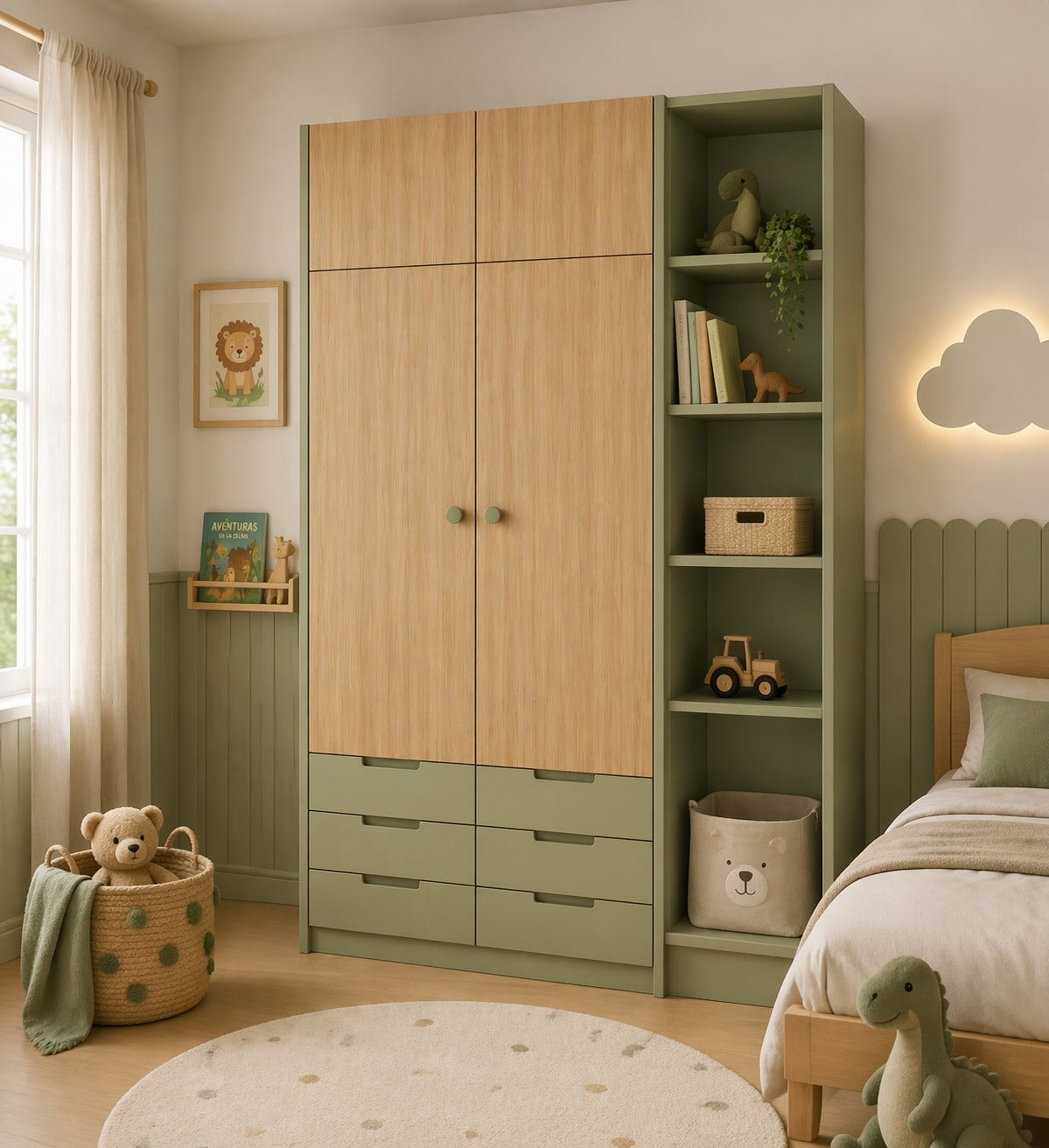 ropero de melamina para bebe - MINI LUXY - FAMUZE