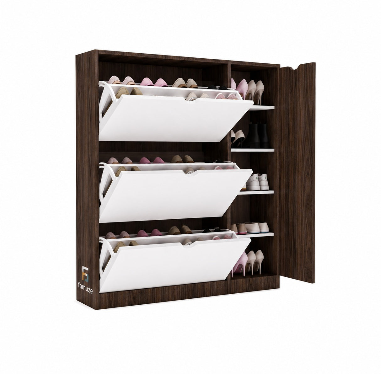 Zapatera de melamina 34 pares - LINDOR FAMUZE