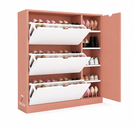 Zapatera de melamina 34 pares - LINDOR FAMUZE