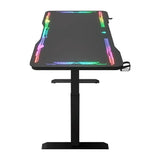 OXIN Y109 Escritorio Gamer Superficie de Vidrio RGB Ajustable en Altura OXIN