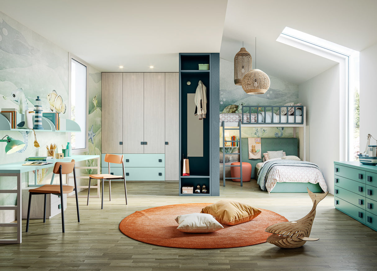 Armario infantil de melamina - PRESCOTT