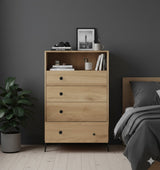 Cómoda de dormitorio en melamina - LONE