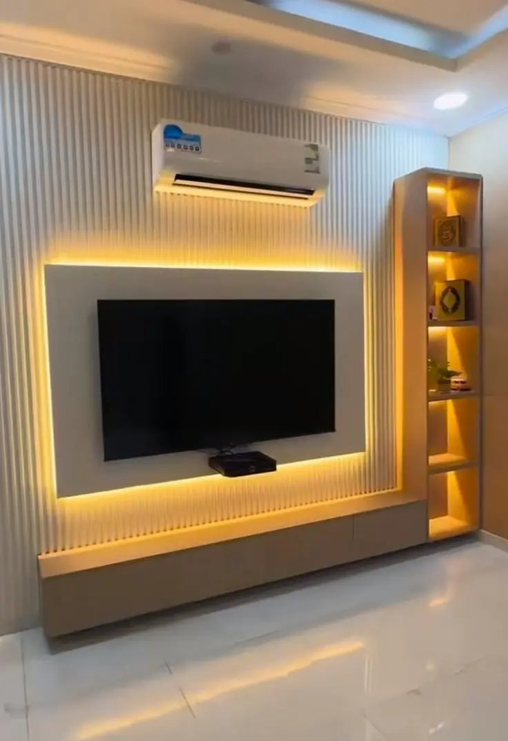 Centro de Tv flotante con Luz LED