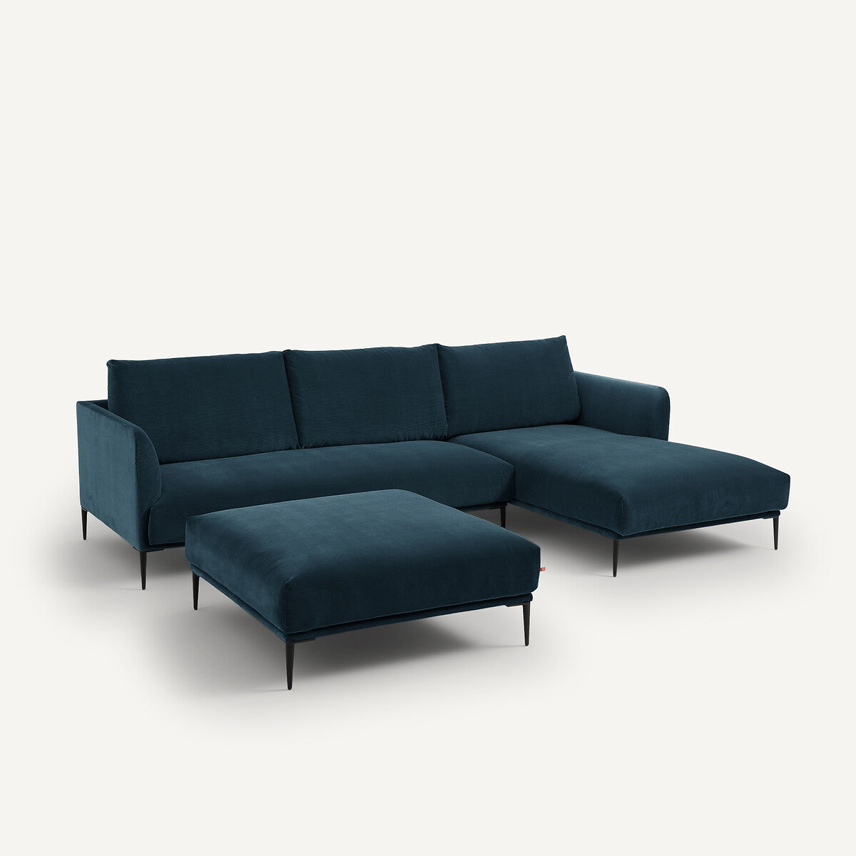 Chaise longue Azul pavo real - FRATELLI