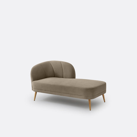 Chaise longue Marron grisaceo - GOIA