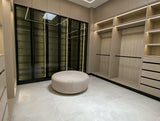 Closet de melamina con puertas de vidrio - DAVENPORT
