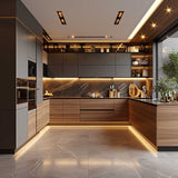 Cocina de melamina con luces LED - CIRO