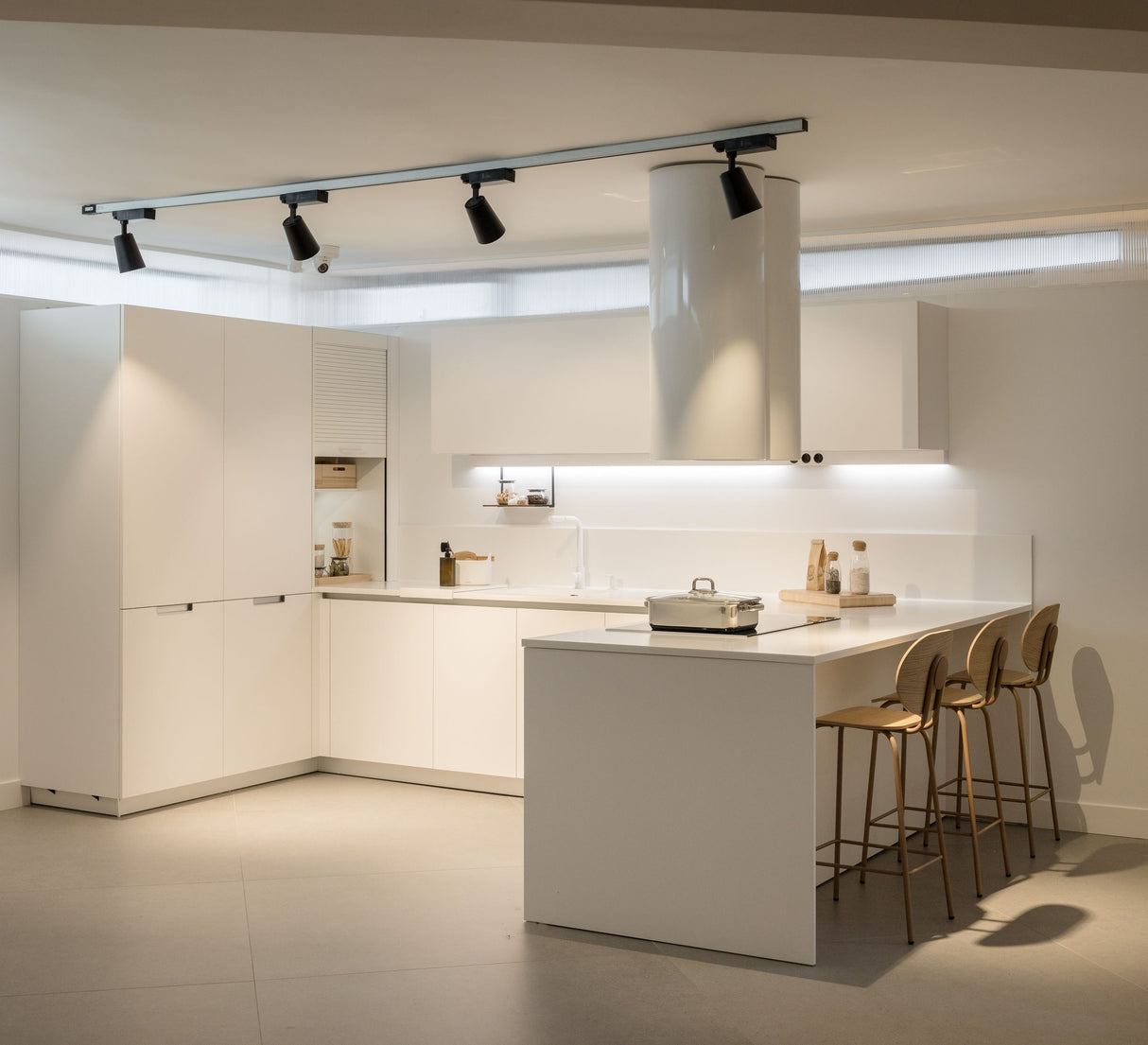 Cocina de melamina minimalista - LIA