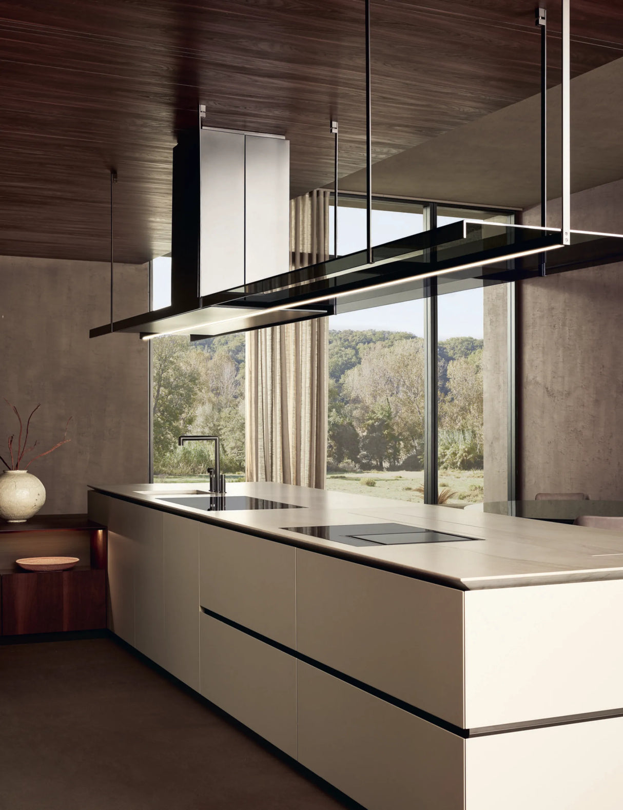 Cocina de melamina para hotel-PIANI