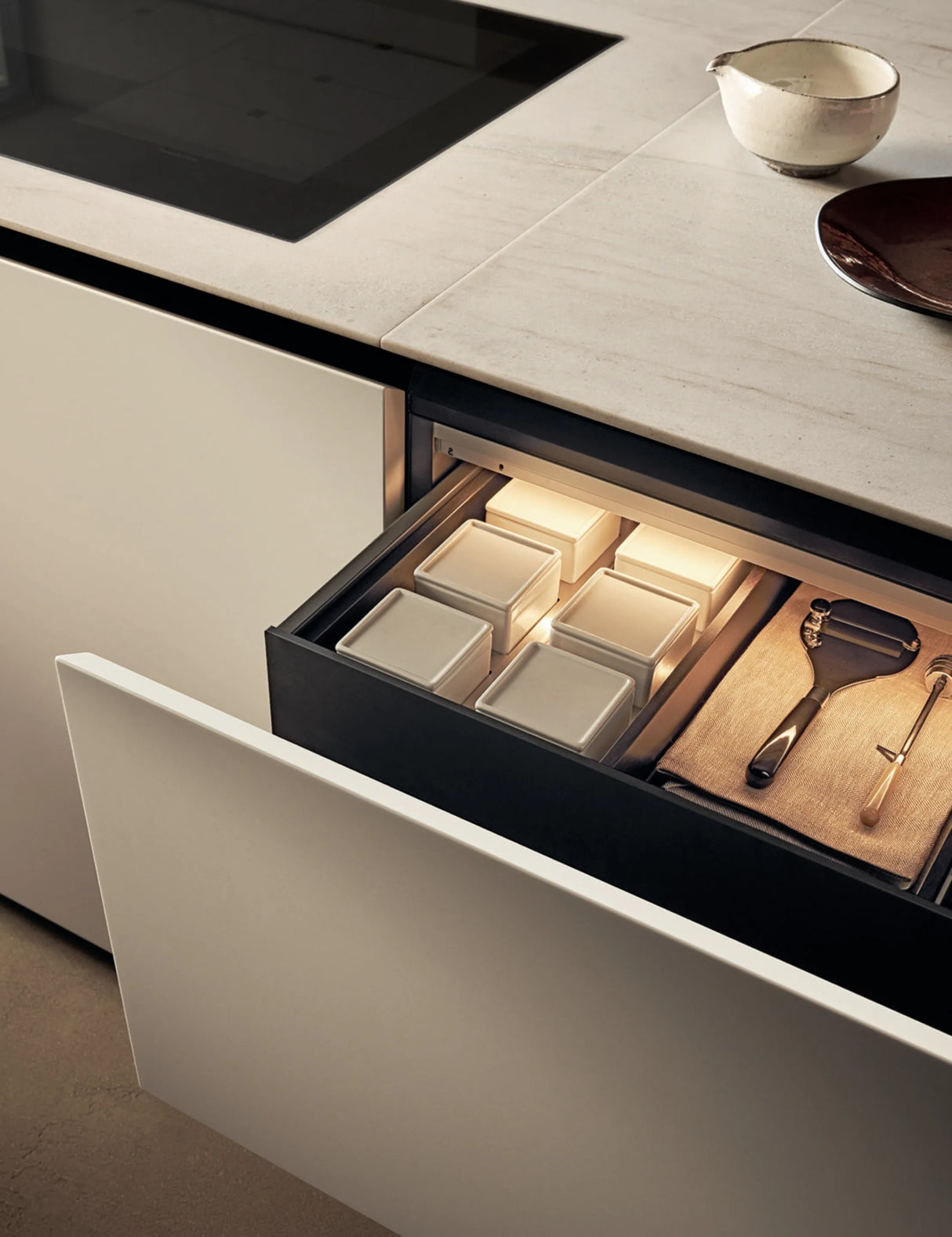Cocina de melamina para hotel-PIANI