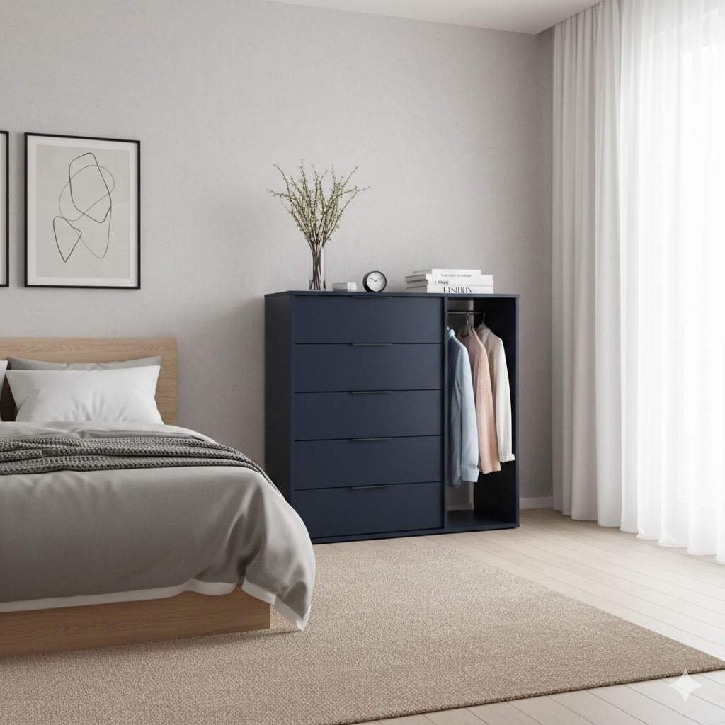 Cómoda Moderna con Colgador – BLUE NIGHT