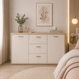 Comoda moderno de melamina - BROWN - FAMUZE